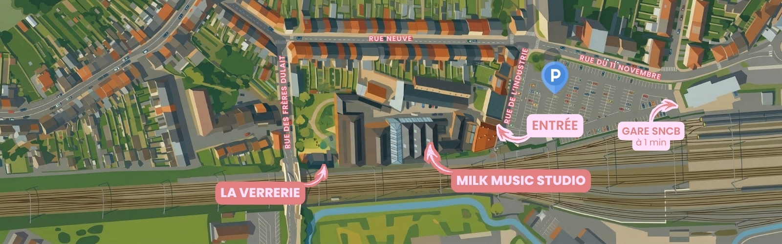 Plan du site — La Verrerie