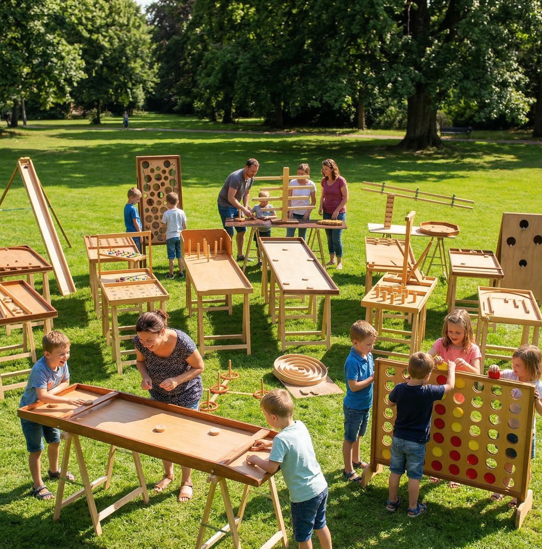 Jeux de bois géants